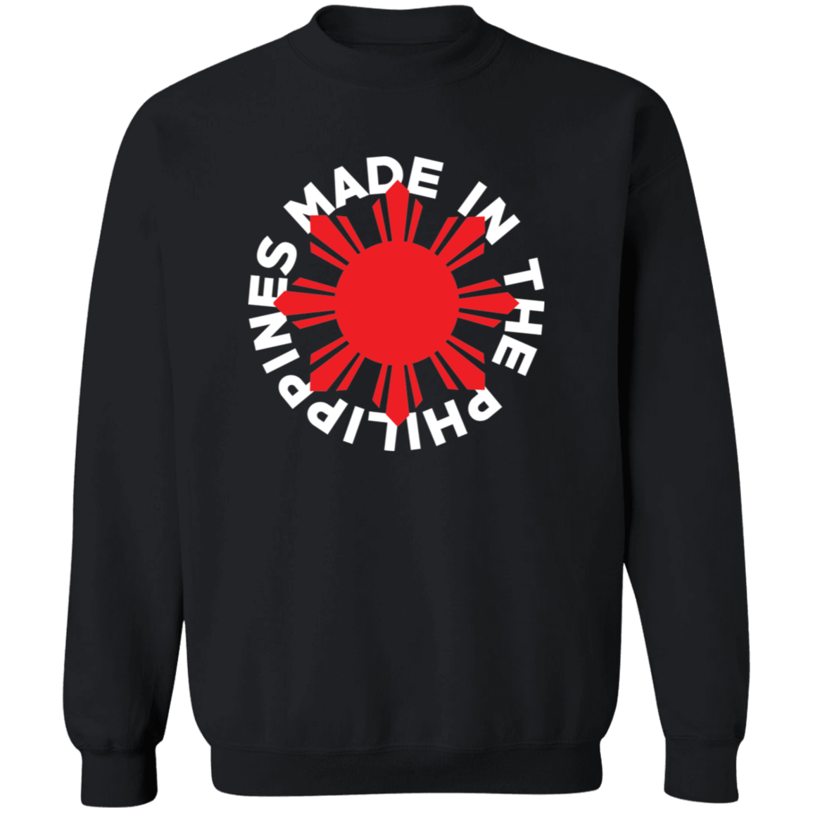 Made in the Philippines Red Sun Unisex Crewneck Pullover Sweatshirt