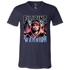 Filipino Street Warrior Unisex Jersey V-Neck T-Shirt