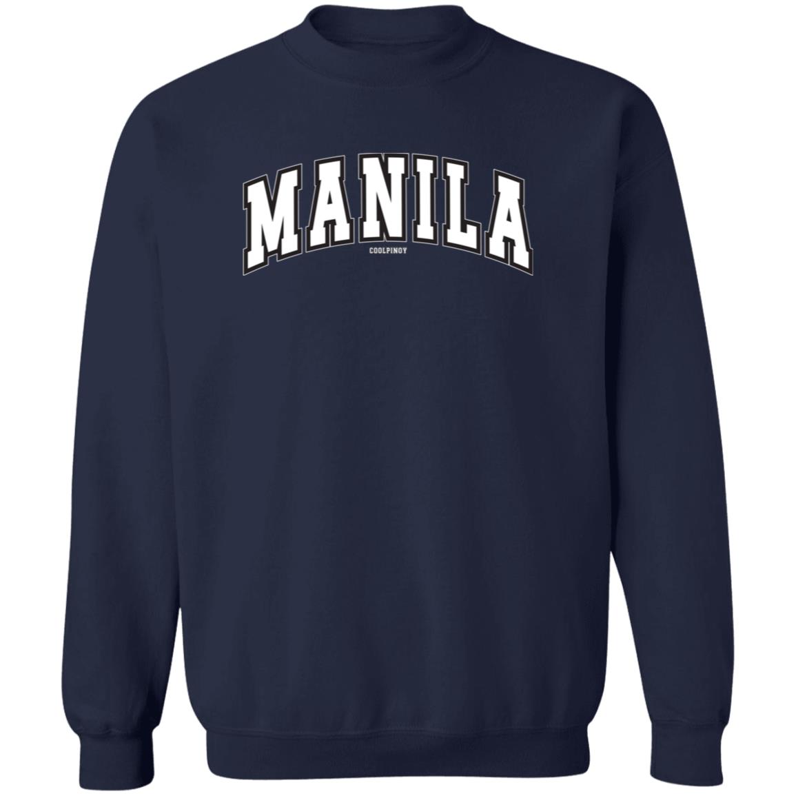 Manila Arch White CP Unisex Crewneck Pullover Sweatshirt