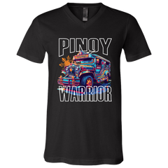 Filipino Warrior Jeepney Unisex Jersey V-Neck T-Shirt