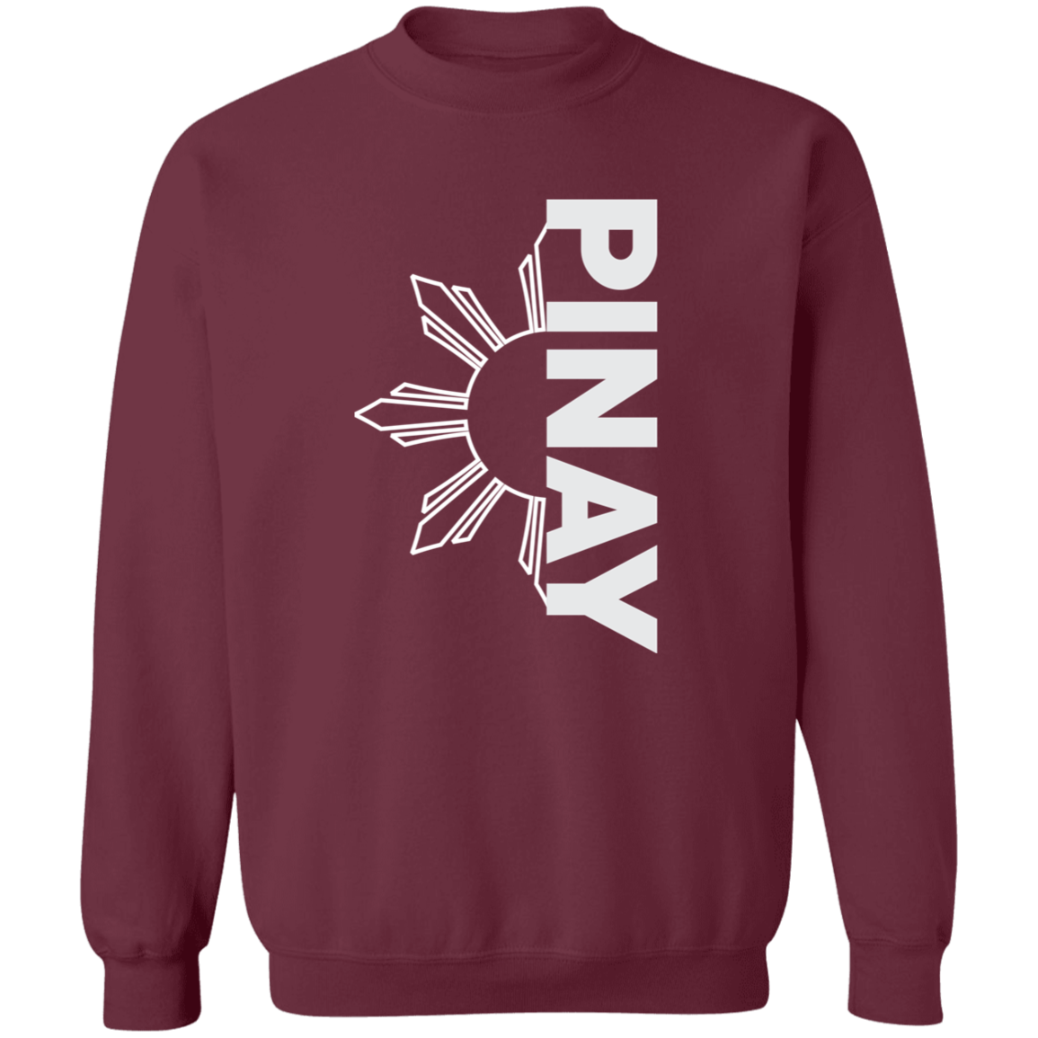 Pinay in Vertical Half Sun Unisex Crewneck Pullover Sweatshirt