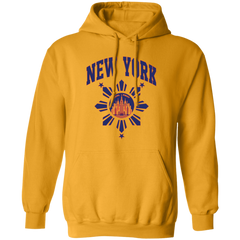 New York with Sun and Stars Unisex Pullover Hoodie