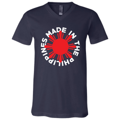 Made in the Philippines Red Sun Unisex Jersey V-Neck T-Shirt