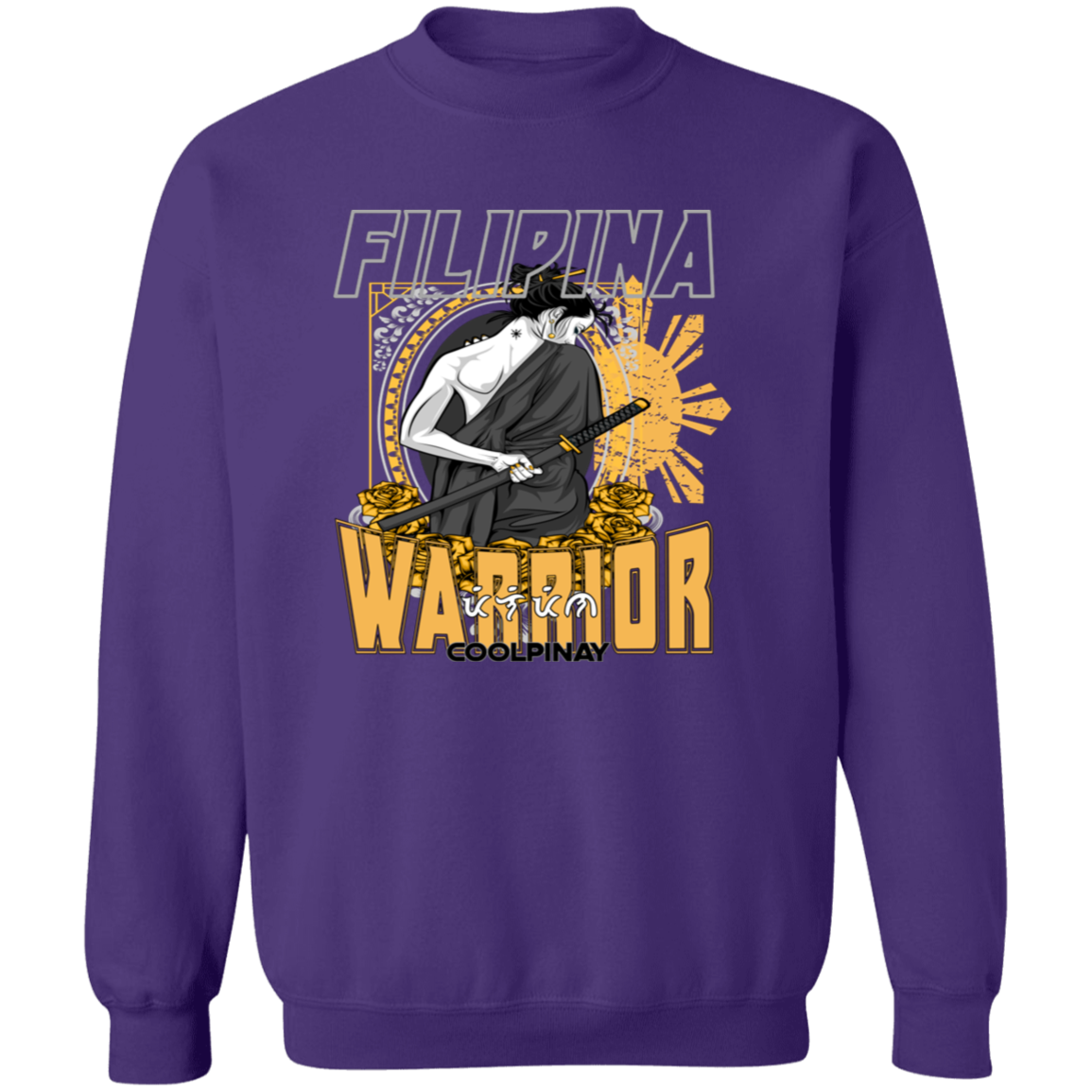 Filipina Warrior Samurai Unisex Crewneck Pullover Sweatshirt