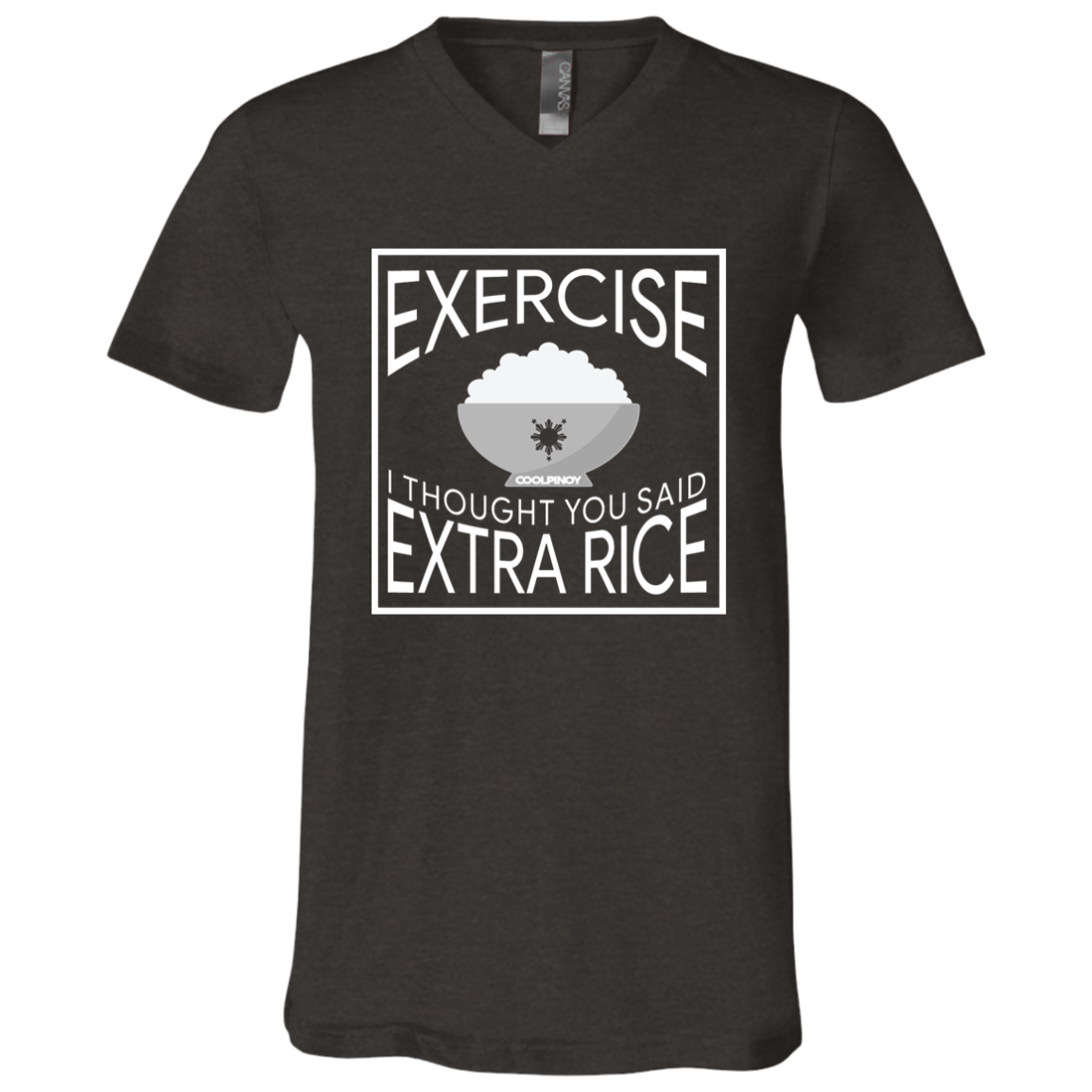 Exercise I Thought You Said Extra Rice Unisex Jersey V-Neck T-Shirt