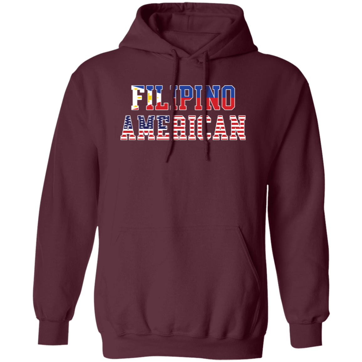 Filipino American Flags Unisex Pullover Hoodie