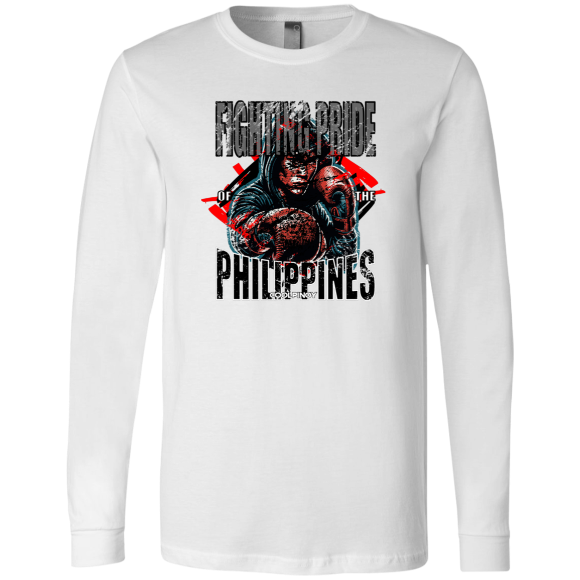 Fighting Pride Of The Philippines Boxing Unisex Jersey Long Sleeve T-Shirt