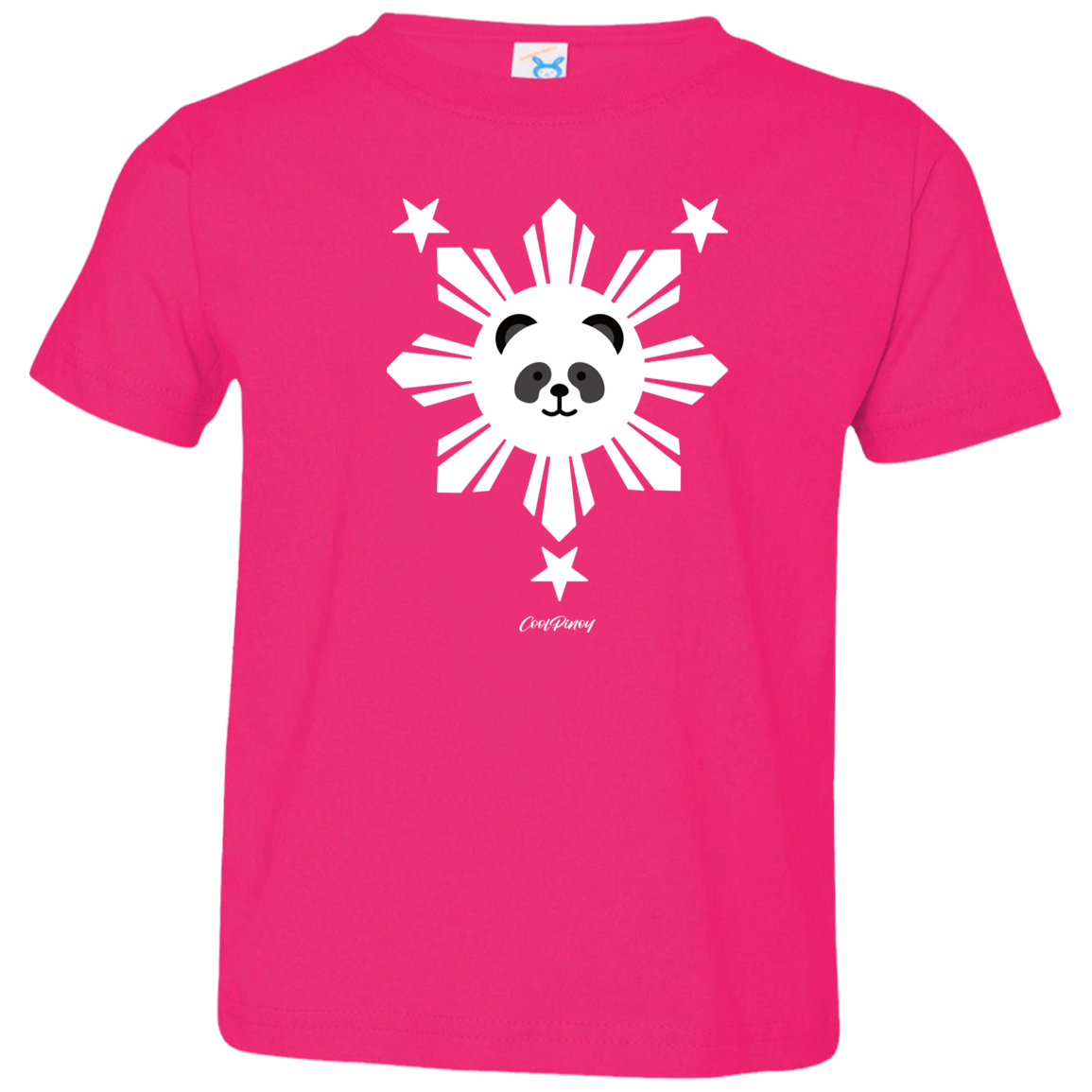 Kids  White Sun Panda Toddler Jersey T-Shirt