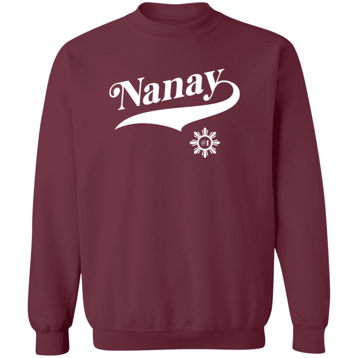 Number One Nanay Unisex Crewneck Pullover Sweatshirt