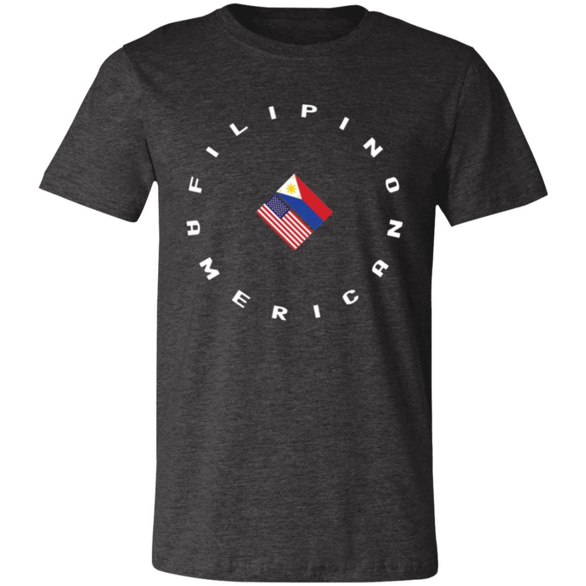 Filpino American in Circle Flags Unisex Jersey T-Shirt