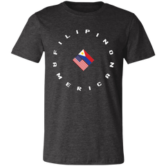 Filpino American in Circle Flags Unisex Jersey T-Shirt