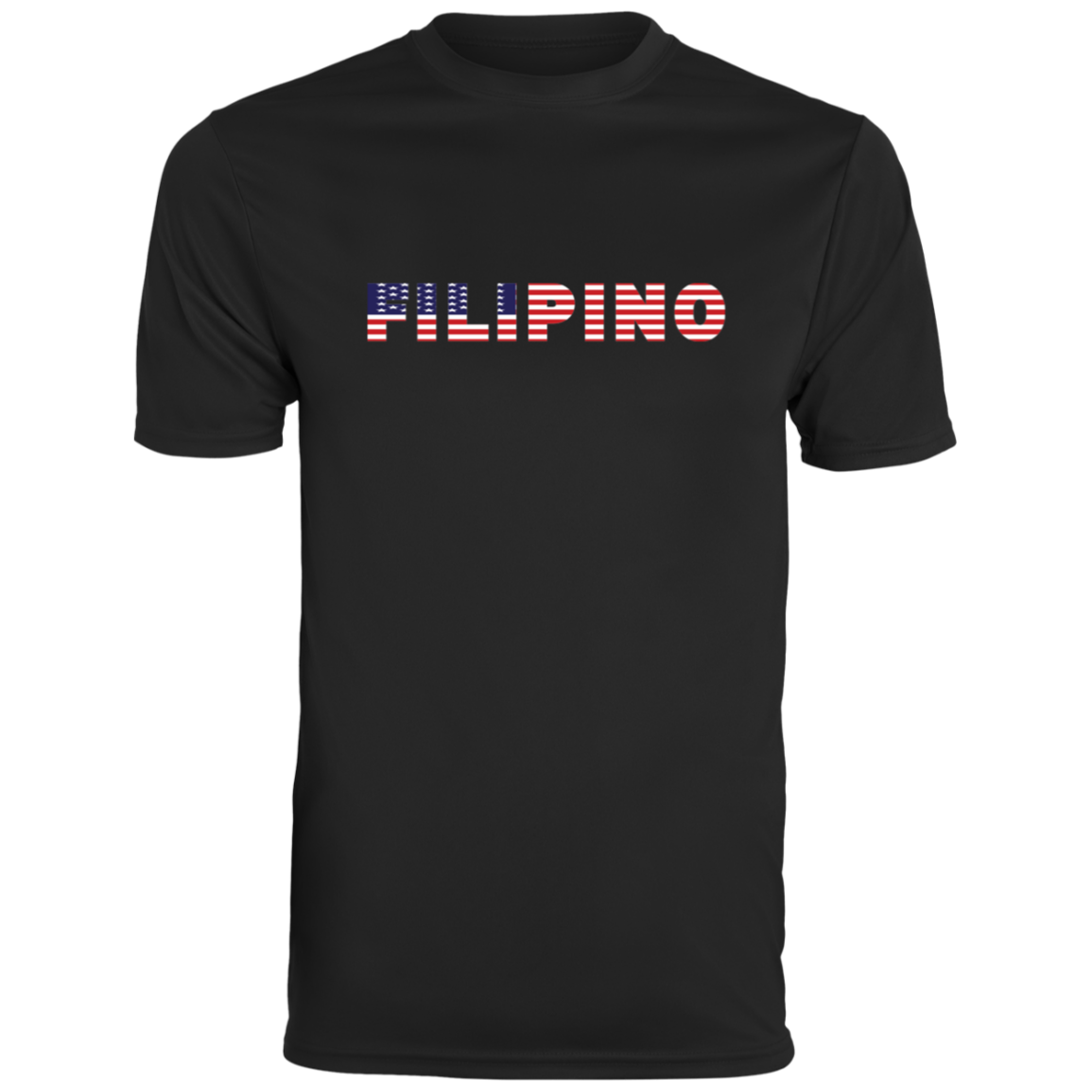 Filipino with US Flag Embedded Moisture-Absorbing Shirt