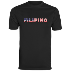 Filipino with US Flag Embedded Moisture-Absorbing Shirt