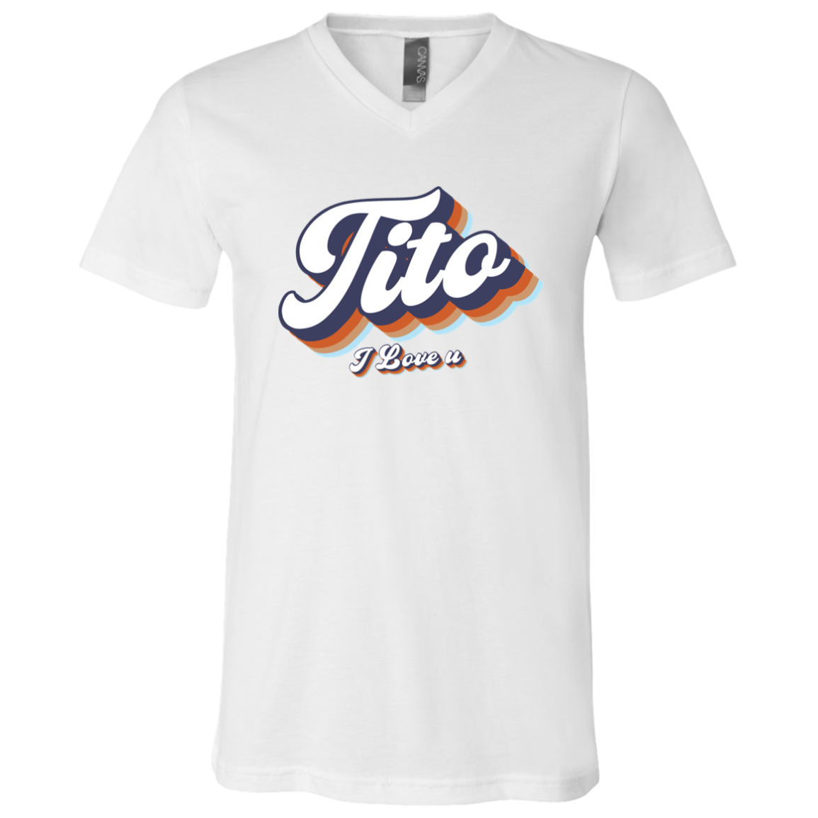 Tito I Love U Unisex Jersey V-Neck T-Shirt