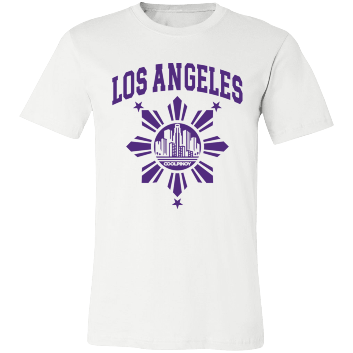 Los Angeles with Sun and Stars Unisex Jersey T-Shirt