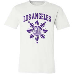 Los Angeles with Sun and Stars Unisex Jersey T-Shirt