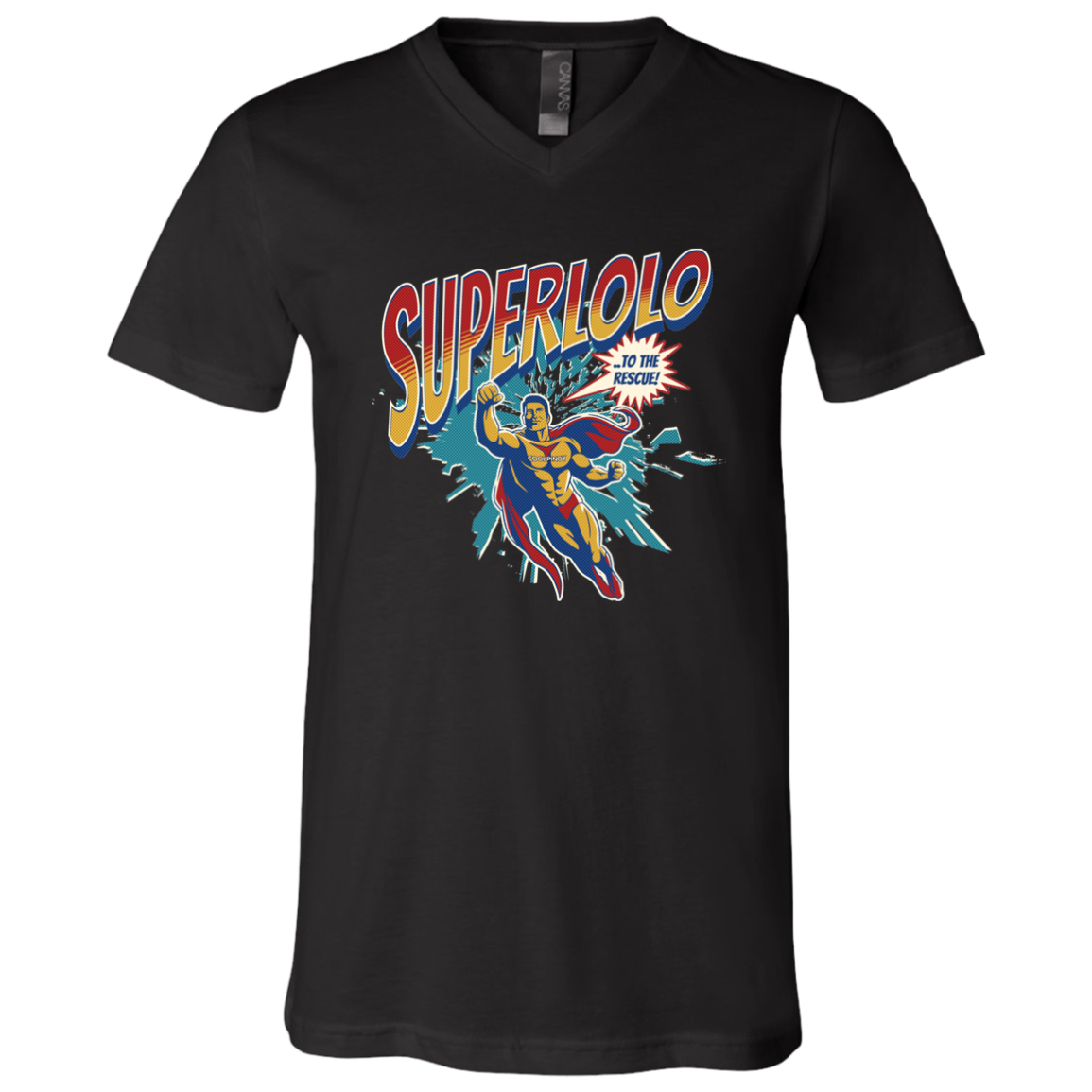 Super Lolo To The Rescue Unisex Jersey V-Neck T-Shirt