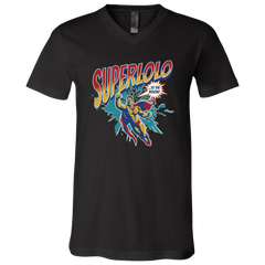 Super Lolo To The Rescue Unisex Jersey V-Neck T-Shirt