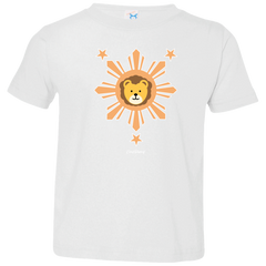 Kids Orange Sun Lion Toddler Jersey T-Shirt