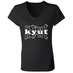 Kyut Ladies Jersey V-Neck T-Shirt