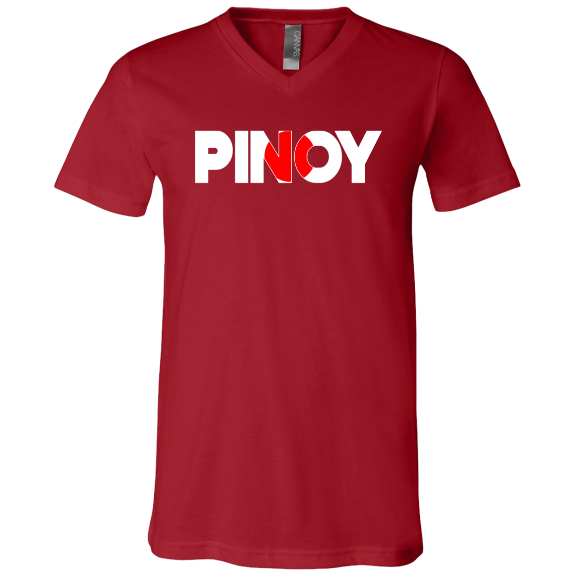 Pinoy Japan Flag Unisex Jersey V-Neck T-Shirt