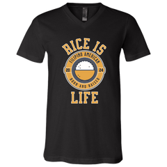 RIce is Life Unisex Jersey V-Neck T-Shirt