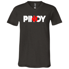 Pinoy Japan Flag Unisex Jersey V-Neck T-Shirt