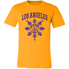 Los Angeles with Sun and Stars Unisex Jersey T-Shirt