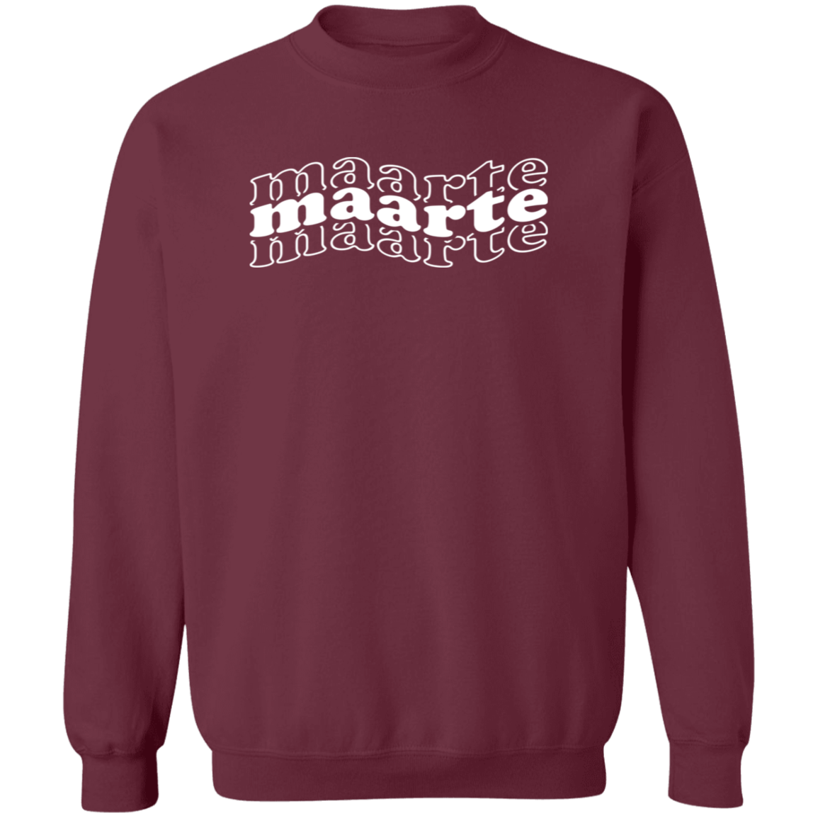 Maarte in Triple Unisex Crewneck Pullover Sweatshirt