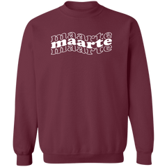 Maarte in Triple Unisex Crewneck Pullover Sweatshirt