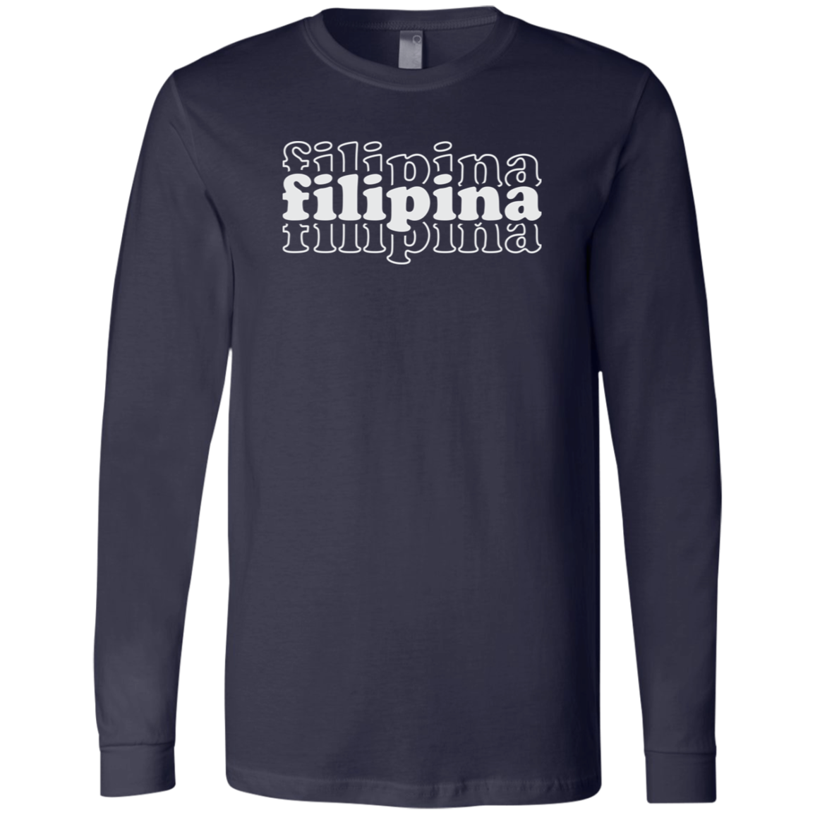 Filipina Triple Unisex Jersey Long Sleeve T-Shirt