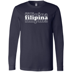 Filipina Triple Unisex Jersey Long Sleeve T-Shirt