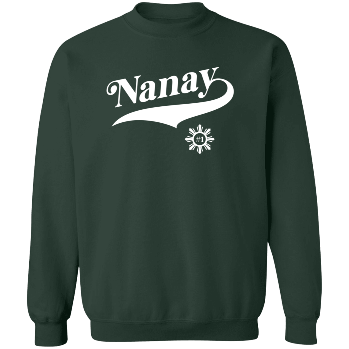 Number One Nanay Unisex Crewneck Pullover Sweatshirt