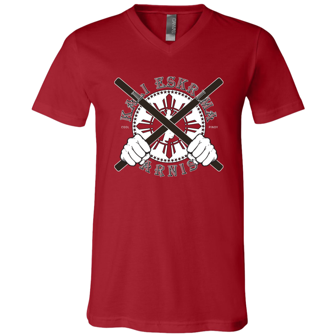 Kali Eskrima Arnis Unisex Jersey V-Neck T-Shirt