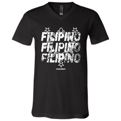 Filipino Filipino Filipino Unisex Jersey V-Neck T-Shirt