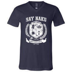 Hay Naku University Distressed CP Unisex Jersey V-Neck T-Shirt