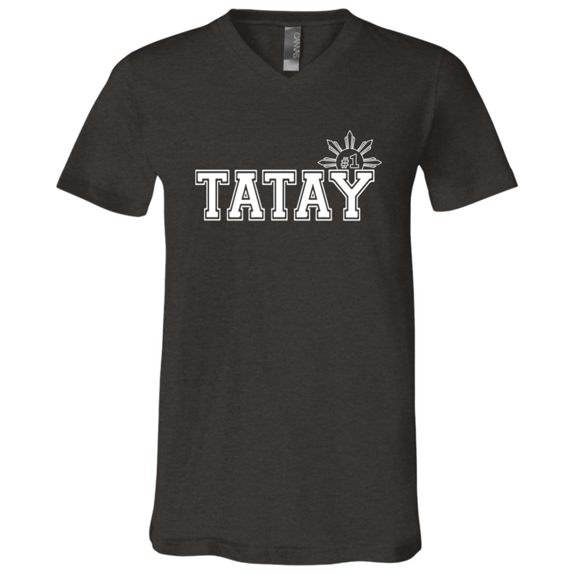 No 1 Tatay Unisex Jersey V-Neck T-Shirt