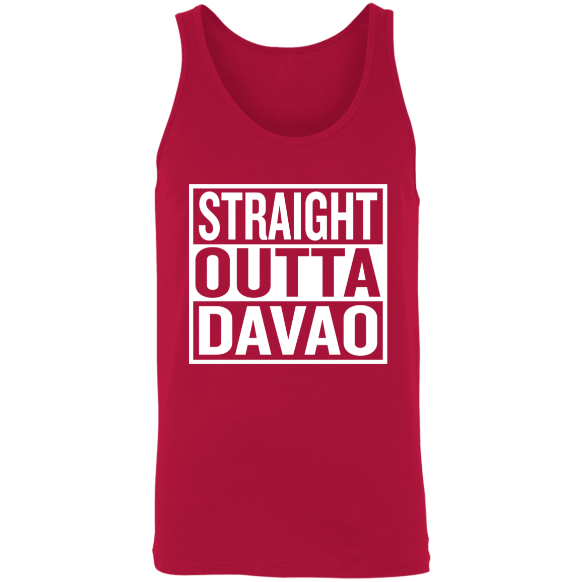 Straight Outta Davao Unisex Cotton Tank Top