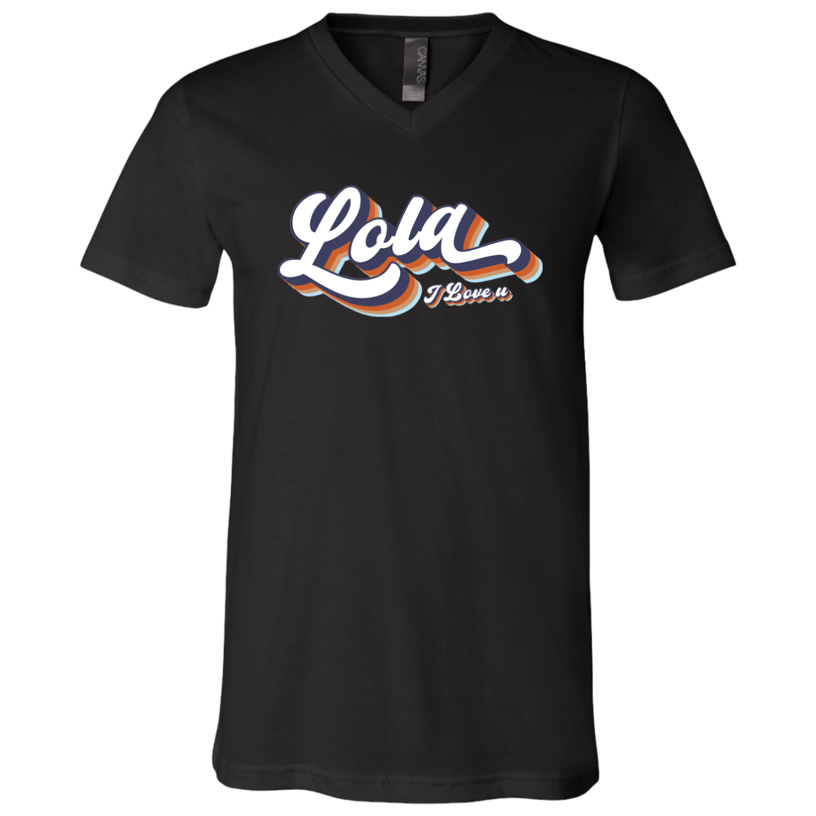 Lola I Love U Unisex Jersey V-Neck T-Shirt