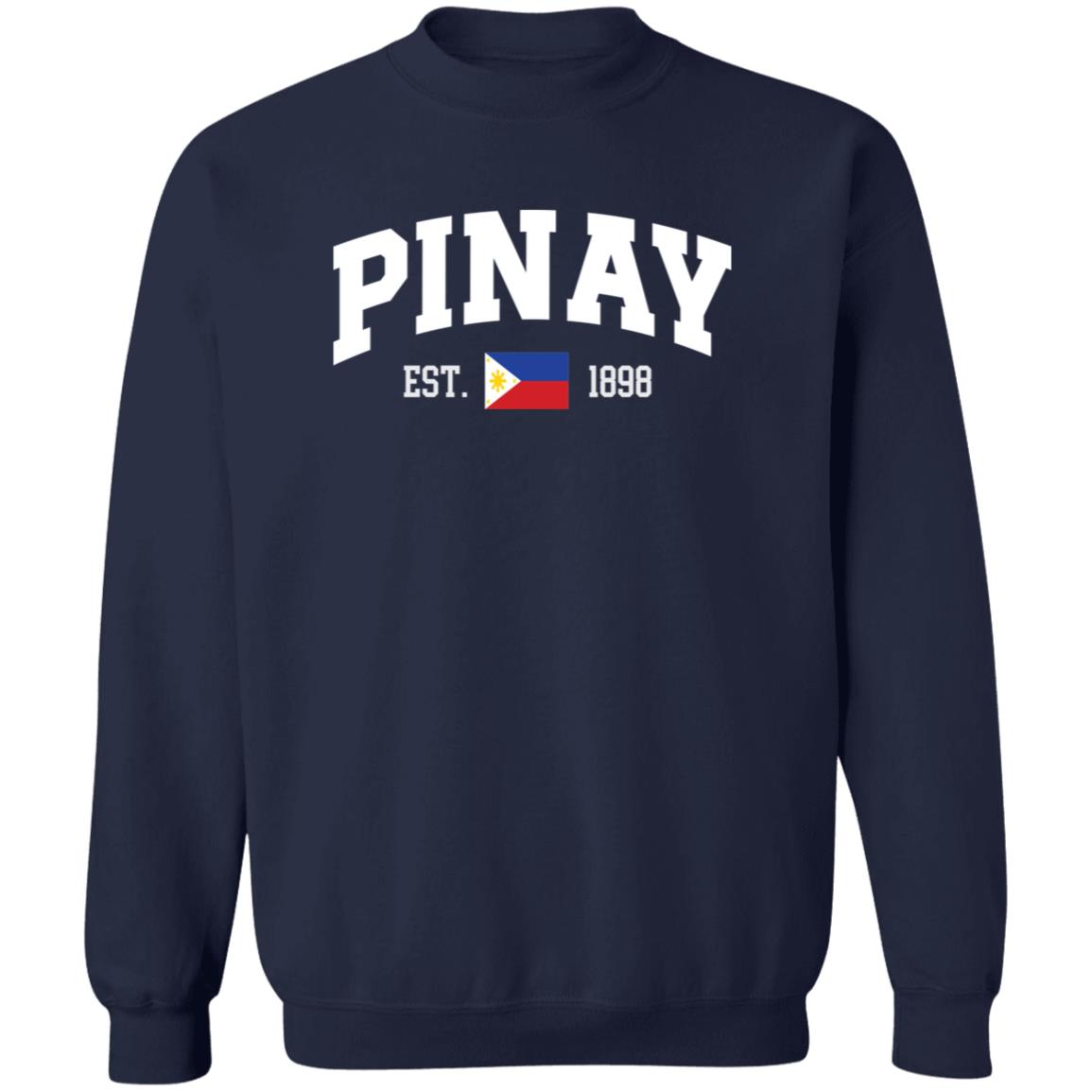 Pinay Est 1898 Unisex Crewneck Pullover Sweatshirt