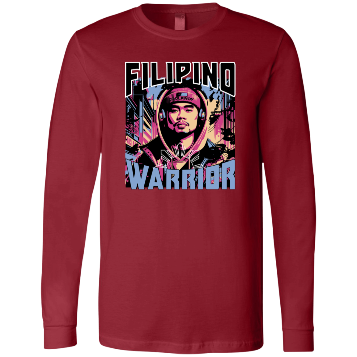 Filipino Street Warrior Unisex Jersey Long Sleeve T-Shirt