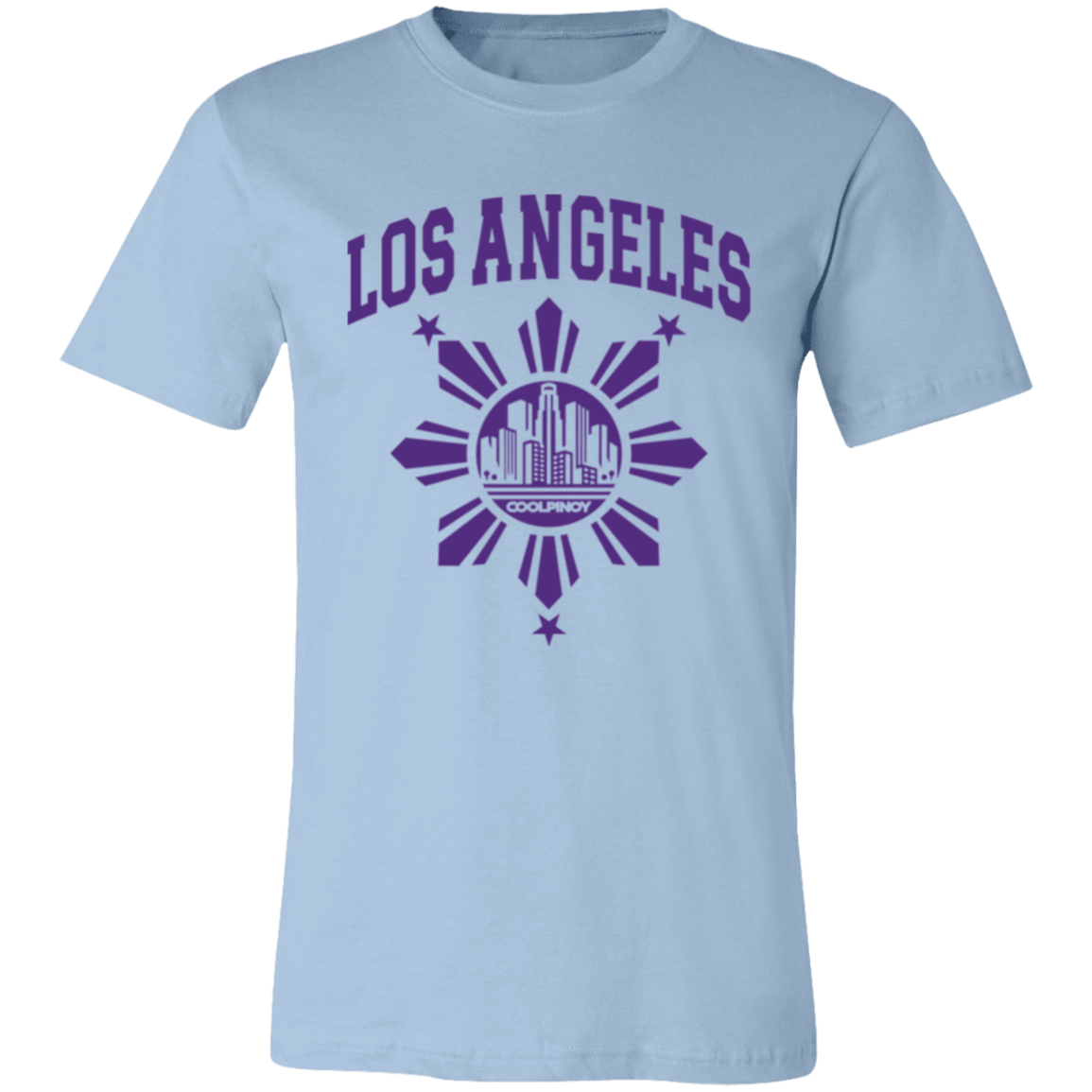 Los Angeles with Sun and Stars Unisex Jersey T-Shirt