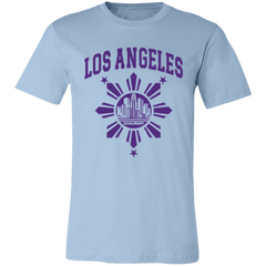 Los Angeles with Sun and Stars Unisex Jersey T-Shirt