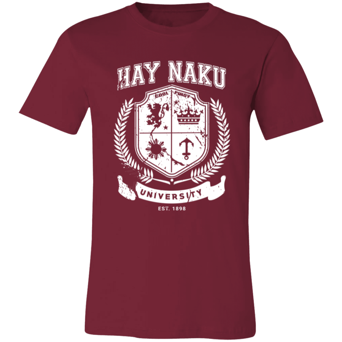 Hay Naku University Distressed CP Unisex Jersey T-Shirt