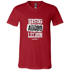 Sisig Adobo Lechon Unisex Jersey V-Neck T-Shirt