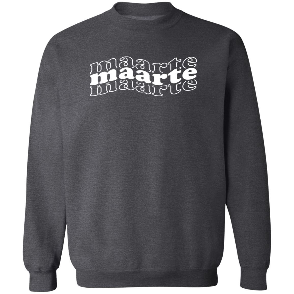 Maarte in Triple Unisex Crewneck Pullover Sweatshirt