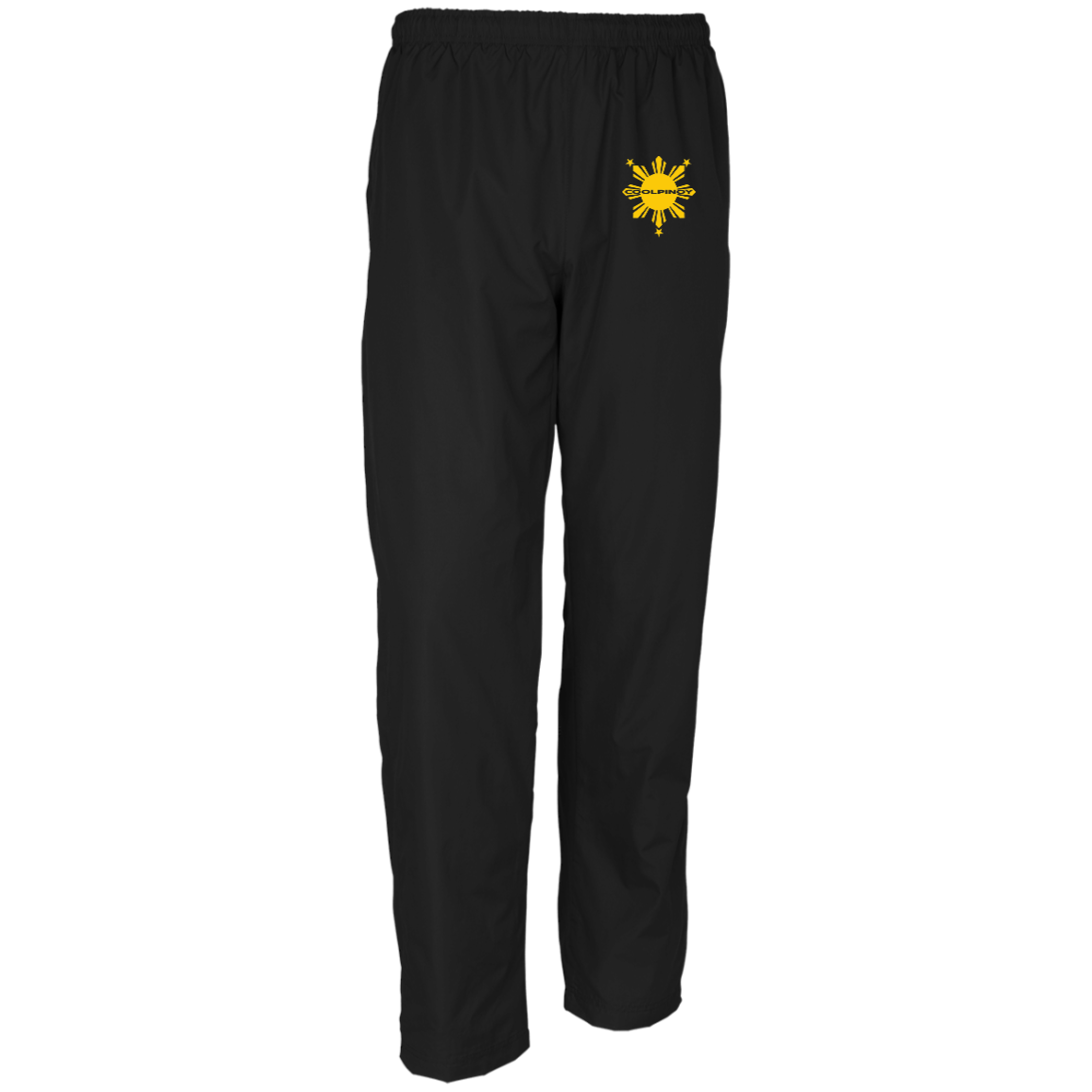 CoolPinoy Yellow Sun and Stars Mens Wind Pants