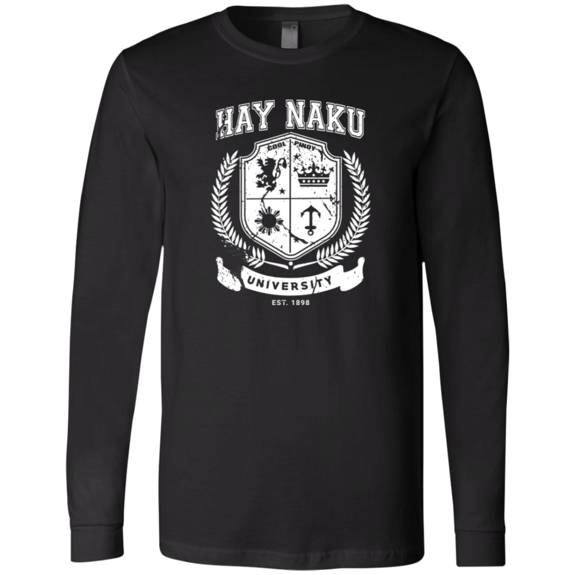 Hay Naku University Distressed CP Unisex Jersey Long Sleeve T-Shirt