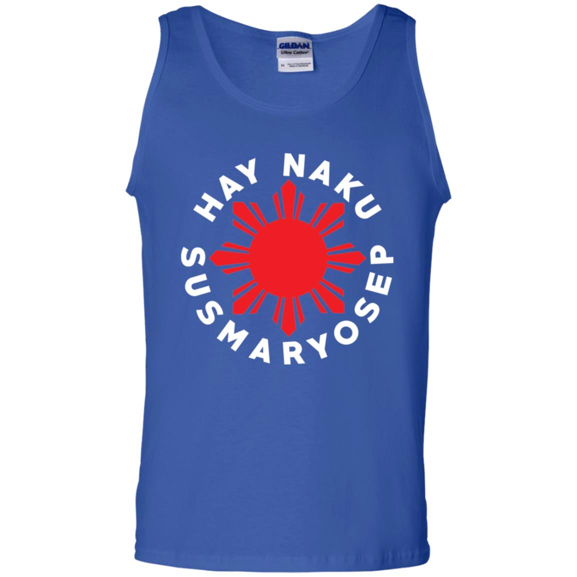 Hay Naku Susmaryosep Red Sun Cotton Tank Top