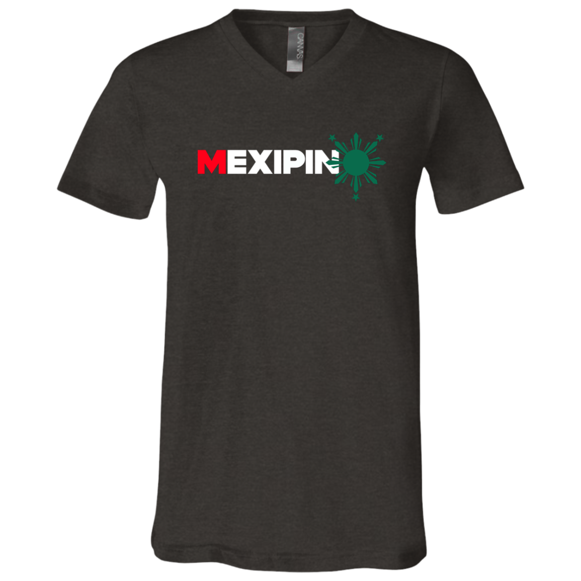 Mexipino with Sun Unisex Jersey V-Neck T-Shirt